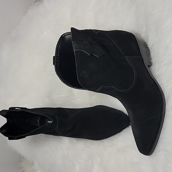 Nine West Texan Bootie Black Women’s Size 9 1/2 - Picture 3 of 14